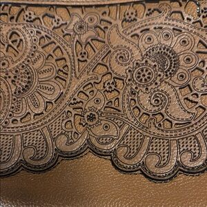 Brighton Brown Crossbody Bag with Intricate Embossed Designs